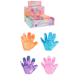 M&atilde;o Anti-stress Squeeze Hand - Cores Sortidas - em Display (12 unid.)