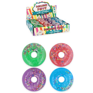 Donuts de Putty em expositor colorido - Mix de cores (24 unidades)