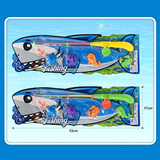 JOGO DE PESCA MAGN&Eacute;TICO EM CART&Atilde;O - 16x53x3,5 cm (12 unid.)
