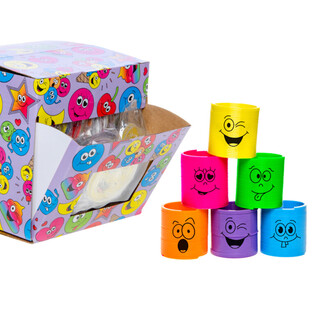 Molas Espiral Smiley em Display (60 unidades)