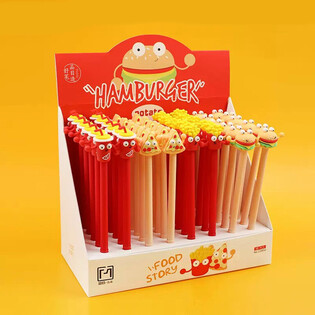 Canetas Fast Food em Display (48 unidades)