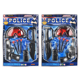 Set de Jogo de Pol&iacute;cia com &Oacute;culos e Pistola de Ventosas (6 un.)