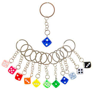 Porta-chaves com Dado - Mix de Cores (48 unidades)
