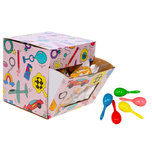 PEQUENAS MARACAS SAMBA - CORES MISTAS - EM DISPLAY (60 un.)