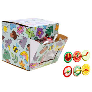PI&Otilde;ES DE MADEIRA COM PADR&Atilde;O DE FRUTA - EM DISPLAY (42 un.)