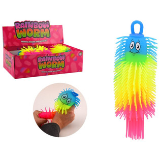 BOLA LAGARTA RAINBOW PUFFER - 22CM - MIX CORES - EM EXPOSITOR (24 un.)