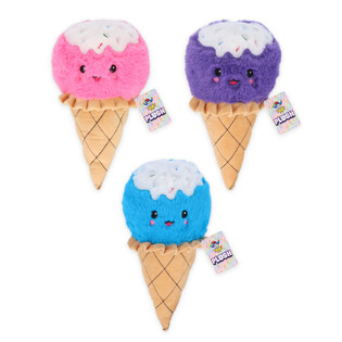 GELADOS DE PELUCHE GRANDES - 25 CM - CORES MISTAS (12 un.)