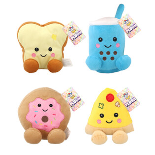 FIGURAS DE COMIDA EM PELUCHE - 13 CM - MIX DE MODELOS (12 unid.)