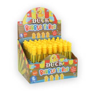 Tubos de Sab&atilde;o de Soprar Patinhos - 5ml - em Expositor (48 un.)