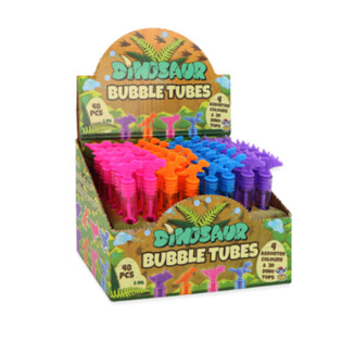 Tubos de Bolhas de Sab&atilde;o Dinossauro 5ml (48 unidades)