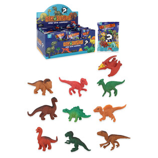 Saqueta Surpresa / Blindbag - Tema: Dinossauros em expositor (60 unid.)