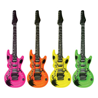 Guitarra Insufl&aacute;vel Mix Neon - 95cm (12 unidades)