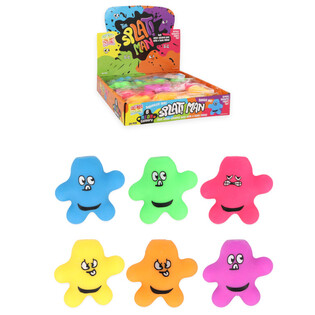 SQUEEZY SPLAT MAN - CORES SORTIDAS - EM DISPLAY (24 ud.)