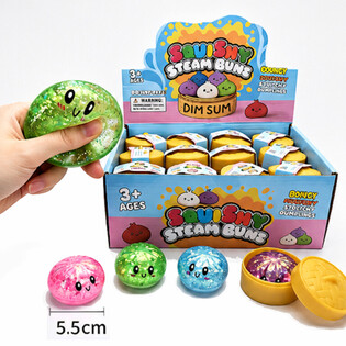 RAGE - Squishy Dumplings de Glitter PEQUENO (5.5 x 5.5 x 3 cm) - Viral 2026 Fidget Toy (24 un.)