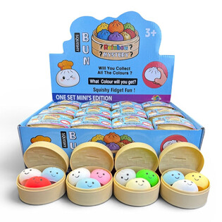 RAGE - Squishy MINI&rsquo;S EDITION Dumplings de Massa PEQUENO (5.3 x 5.3 x 4.1 cm) Fidget Toy Viral 2026 (24 un.)