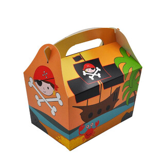 CAIXA DE MENU MODELO: PIRATA - Medidas 18.5x12x19 CM - FOODBOX - KIDSBOX (24 un.)