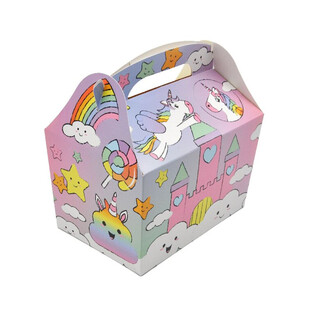 CAIXA DE MENU MODELO: UNIC&Oacute;RNIO - Dim. 18.5x12x19 CM - FOODBOX - KIDSBOX (24 un.)