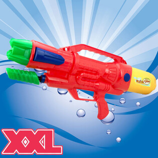 PISTOLA DE &Aacute;GUA XXL - PISTOLA DE &Aacute;GUA SUPER SOAKER - DIMENS&Otilde;ES: 63.5 x 10 x 26 CM - PISTOLA DE &Aacute;GUA TIRO DUPLO (1 un.)