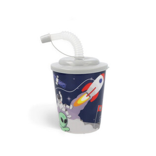 COPO COM PALHINHA / GELADO &ndash; SPACE / ESPA&Ccedil;O (12 un.)