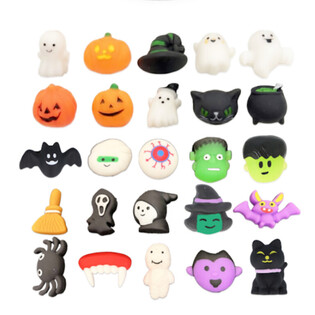 MIX DE FIGURAS SQUISHY DE HALLOWEEN EM BALDE (25 un.)
