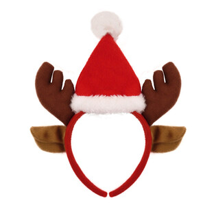 Diadema de Rena de Natal com Gorro (48 un.)