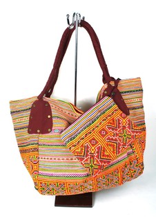 Mala Brocante B-Fair Grande Vermelha - Mala de Ombro Artesanal