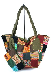 Mala Patchwork B-FAIR Grande Verde (1 un.)