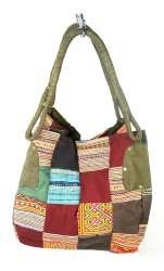 Mala Patchwork Grande B-FAIR Verde (1 un)