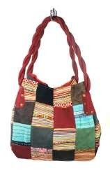 Mala Patchwork B-FAIR Pequena Vermelha