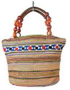 Mala B-FAIR Beads com asa de contas castanhas (1 un)