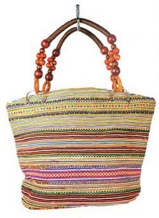 Mala B-Fair Beads Castanha com Al&ccedil;a de Contas (1 un) | Art. 97744