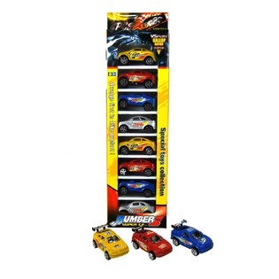 8 Carros de Brinquedo em Caixa