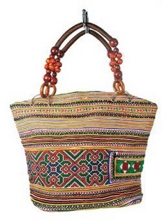 Mala B-Fair Beads Castanha com Al&ccedil;a de Contas