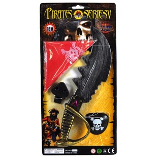 Set de Pirata em Cart&atilde;o - Modelo 1 (6 unid.)