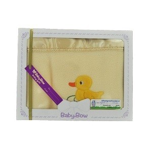 Manta de Polar Baby Bow - Amarelo