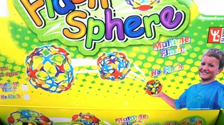 Bola de Esfera M&aacute;gica Expans&iacute;vel com Luz (12 un.)
