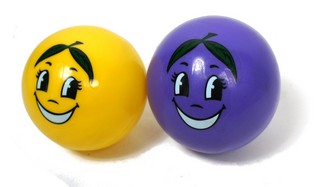 2 bolas divertidas em rede (12 un.)