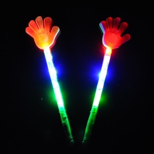 Bastão Luminoso LED com Mão de Aplauso (12 un.)